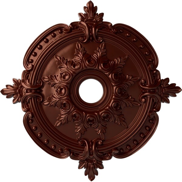 Ekena Millwork Benson Classic Medallion (Canopies up to 6 1/2"), 28 3/8"OD x 3 3/4"ID x 1 5/8"P, Antique Copper CM28BEACS - main
